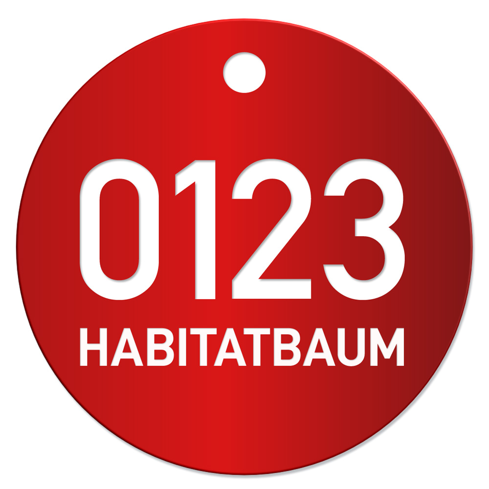 Habitatbaum_nummer_50mm Habitatbaum Nummer 50 mm