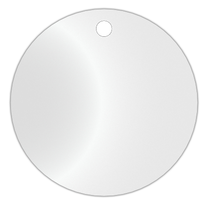 Silber blanko Ronde Baumnummer